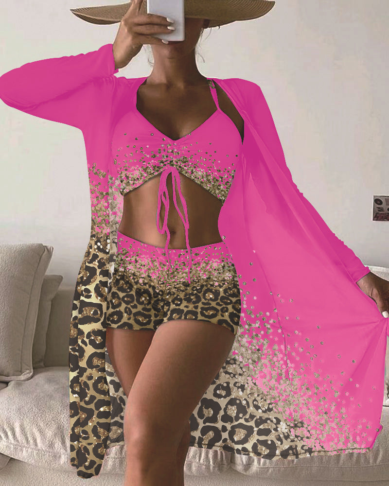Maillot Deux Pièces Imprimé Tendance