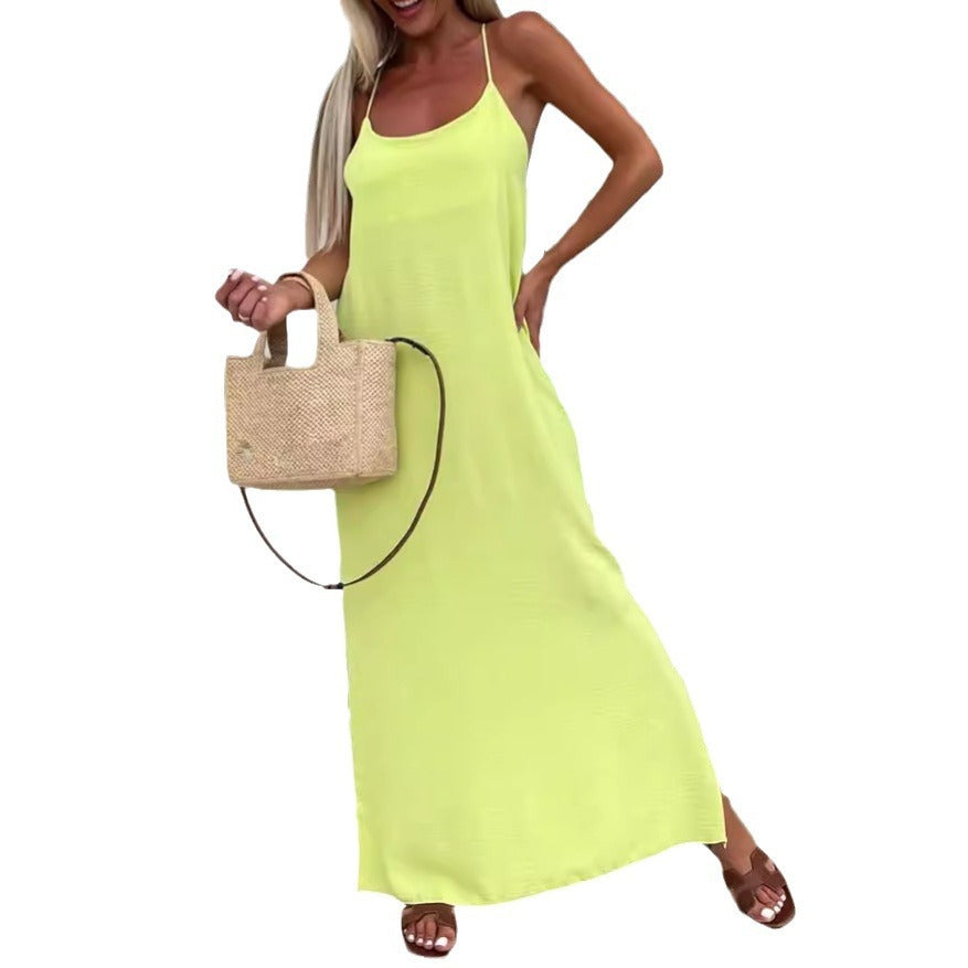 Robe à Bretelles Tenue Estivale Chic