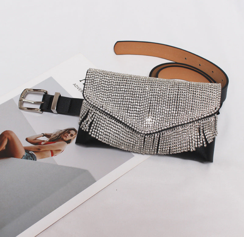 Flash Diamond Mini Sac de téléphone portable pour femmes Sac de ceinture