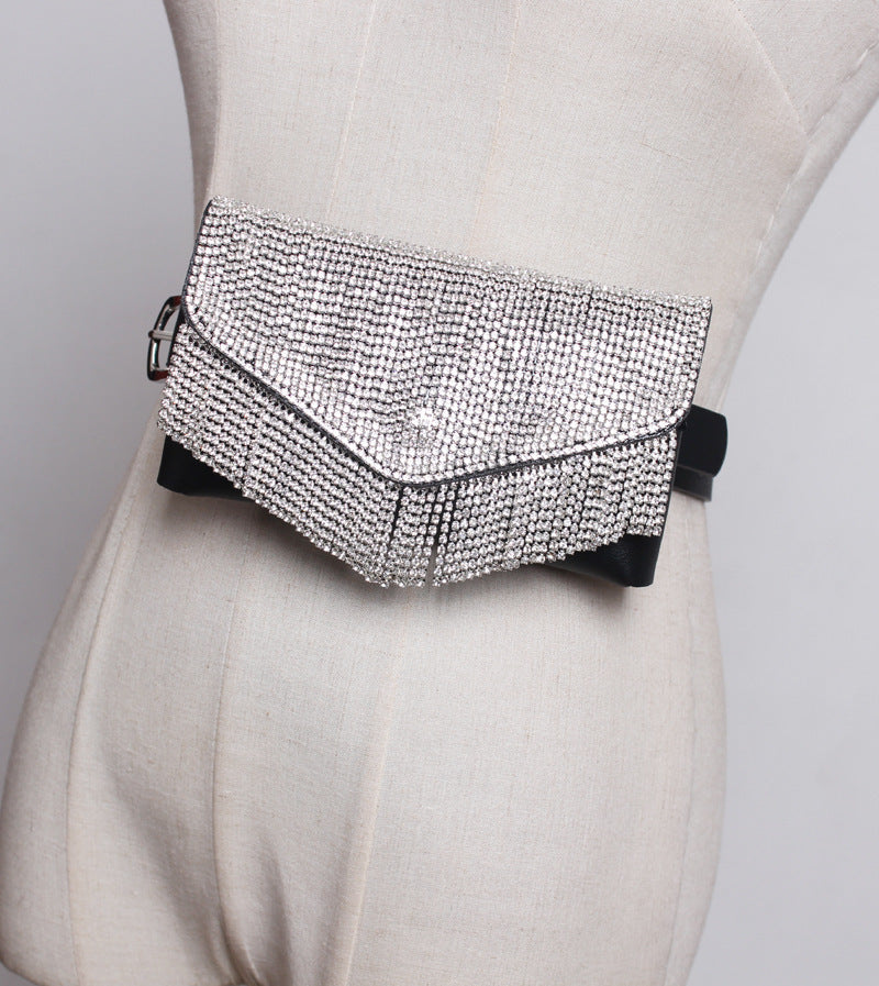 Flash Diamond Mini Sac de téléphone portable pour femmes Sac de ceinture