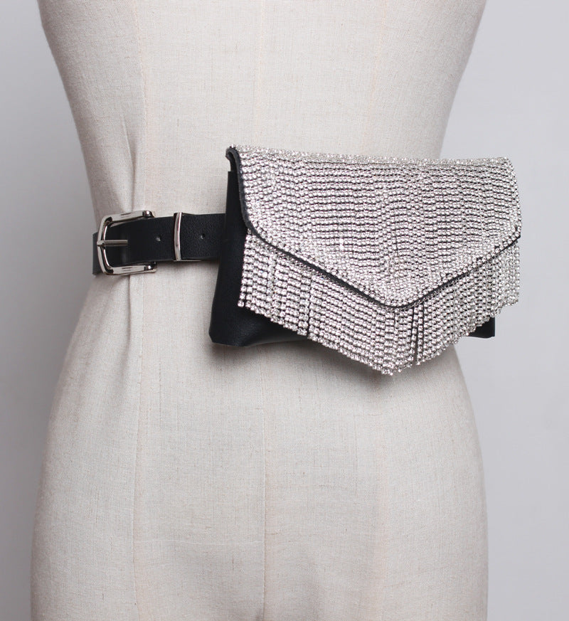 Flash Diamond Mini Sac de téléphone portable pour femmes Sac de ceinture