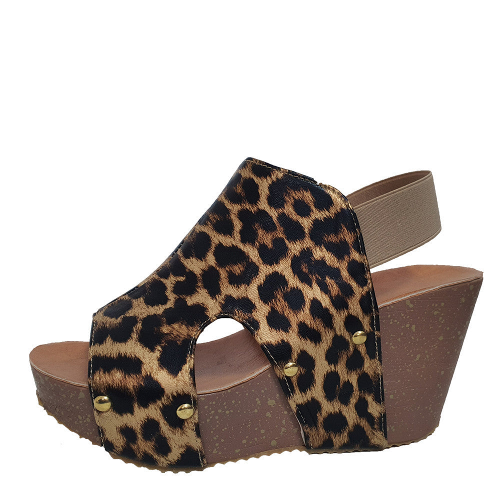High Heel Fish Mouth Handmade Shoes Retro Sandals