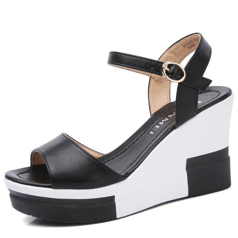 Flat Buckle Platform Casual Lightweight Women'S Shoes