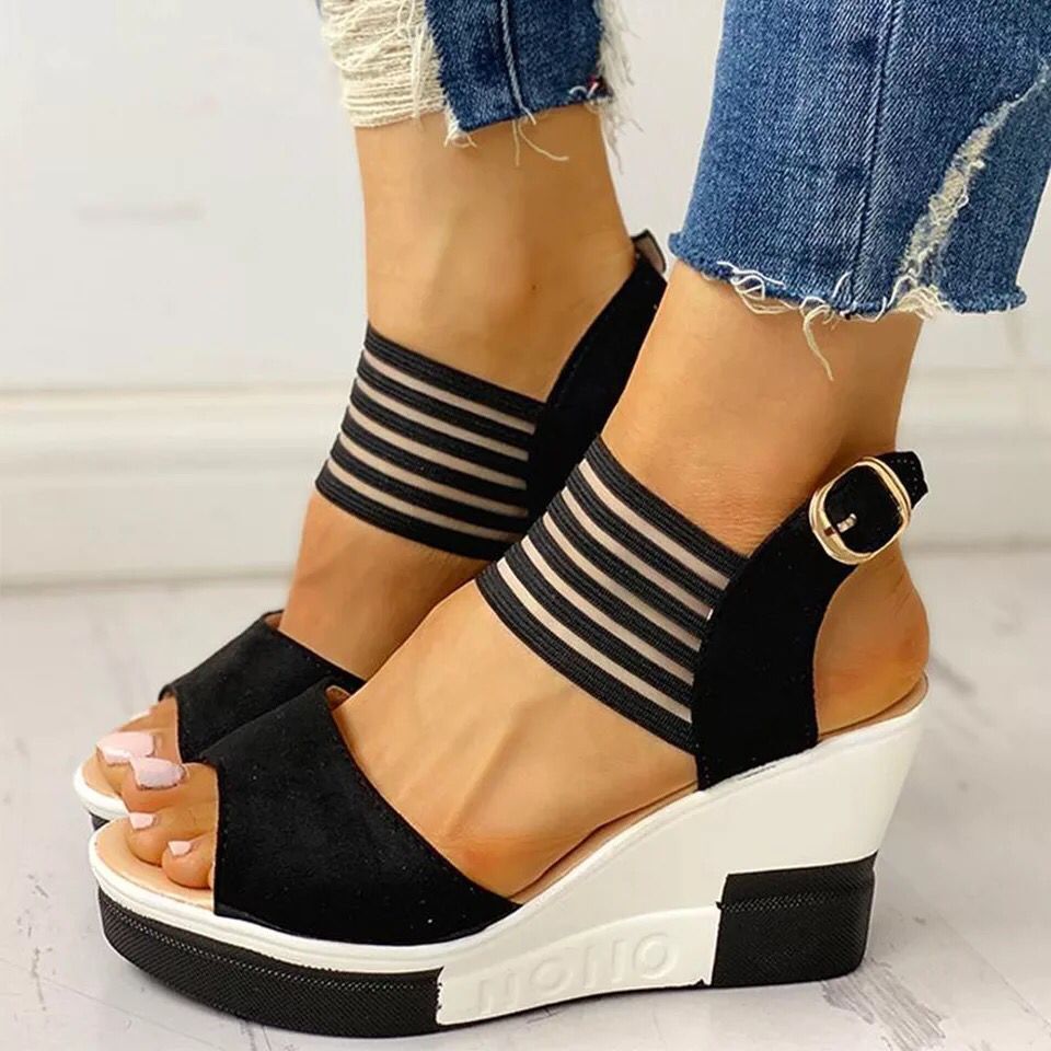 Flat Buckle Platform Casual Lightweight Women'S Shoes