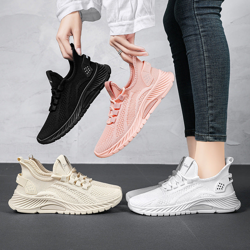 Baskets Femme Légères et Confortables – Chaussures de Marche Antidérapantes en Maille Respirante pour Sport, Travail ou Quotidien