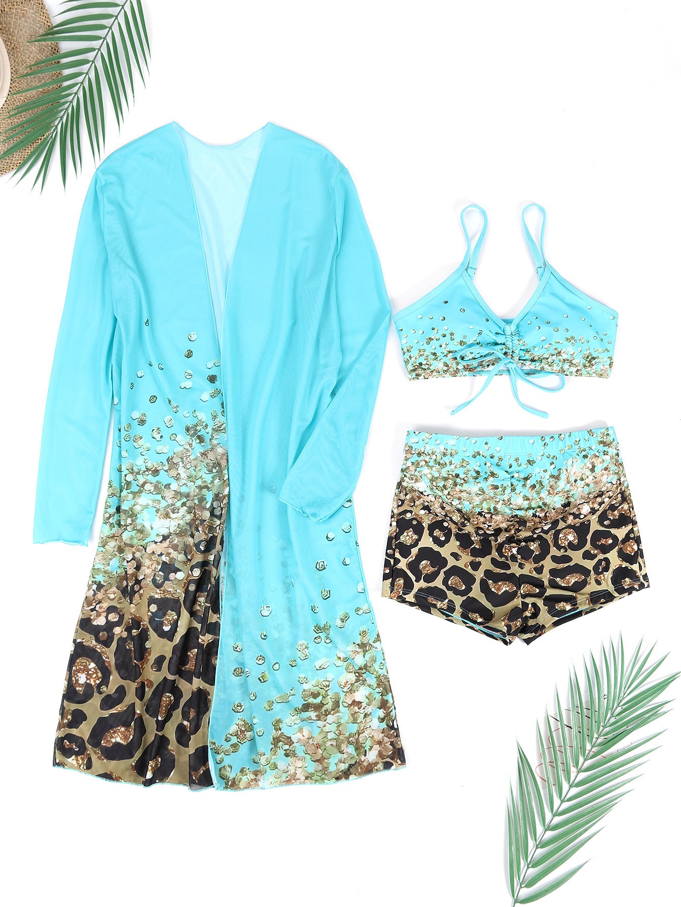 Maillot Deux Pièces Imprimé Tendance