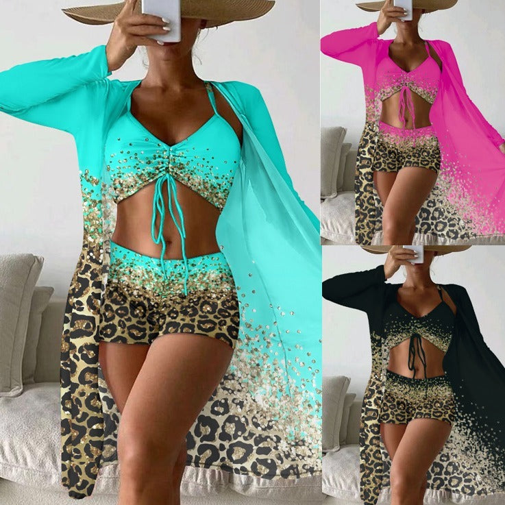 Maillot Deux Pièces Imprimé Tendance