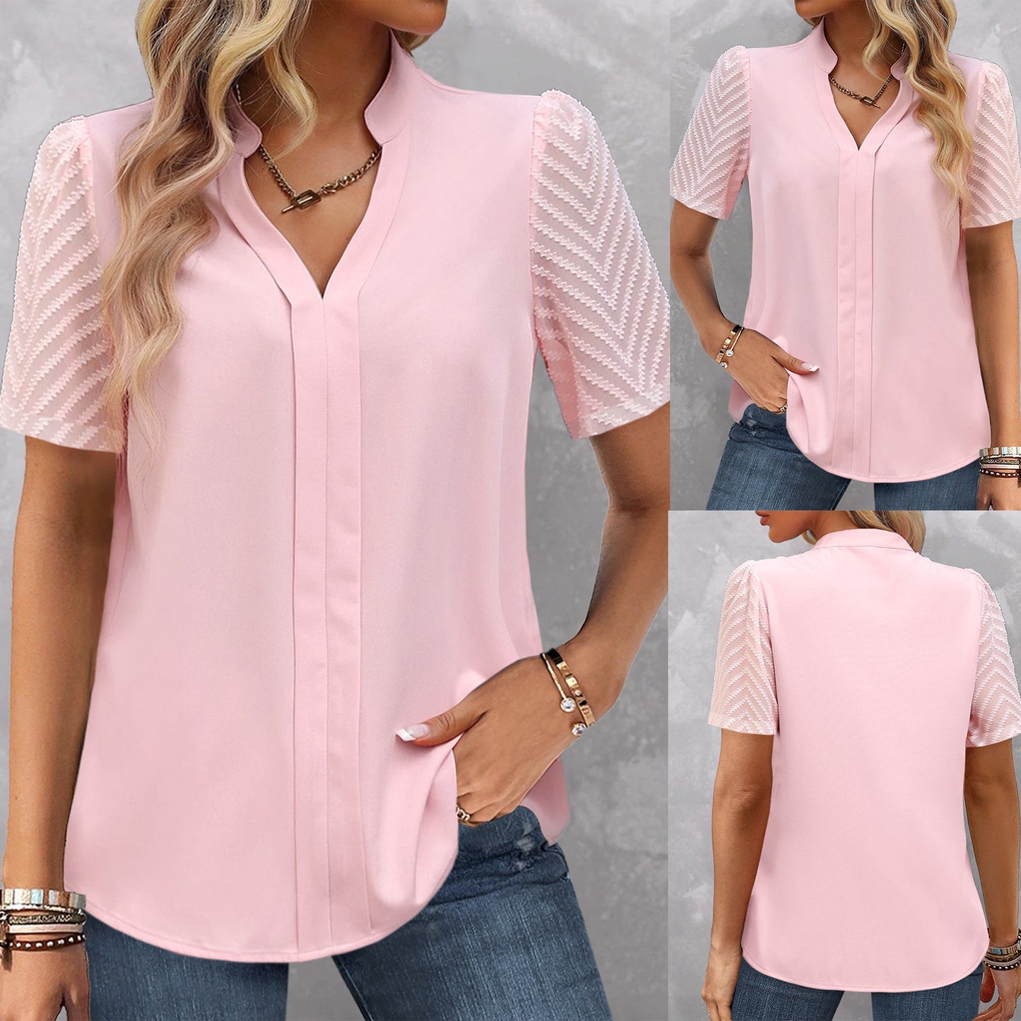 T-shirt Col V, Casual & Tendance