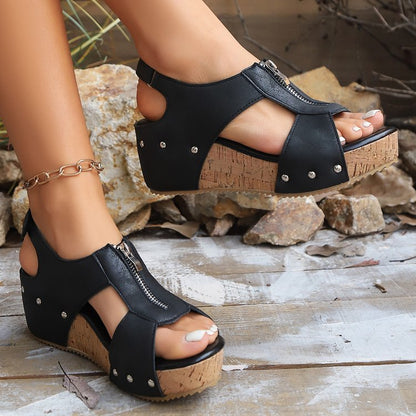 Sandales Mode à Talon Léger – Confort et Élégance