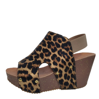 High Heel Fish Mouth Handmade Shoes Retro Sandals
