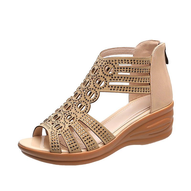 Sandales pour femmes, confortables, tendance & zippées