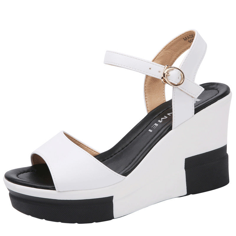 Flat Buckle Platform Casual Lightweight Women'S Shoes