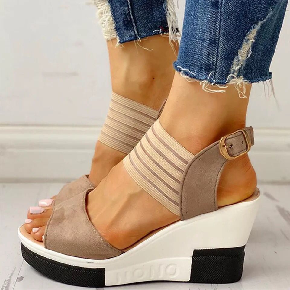 Flat Buckle Platform Casual Lightweight Women'S Shoes