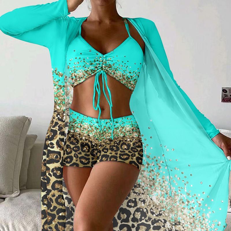 Maillot Deux Pièces Imprimé Tendance