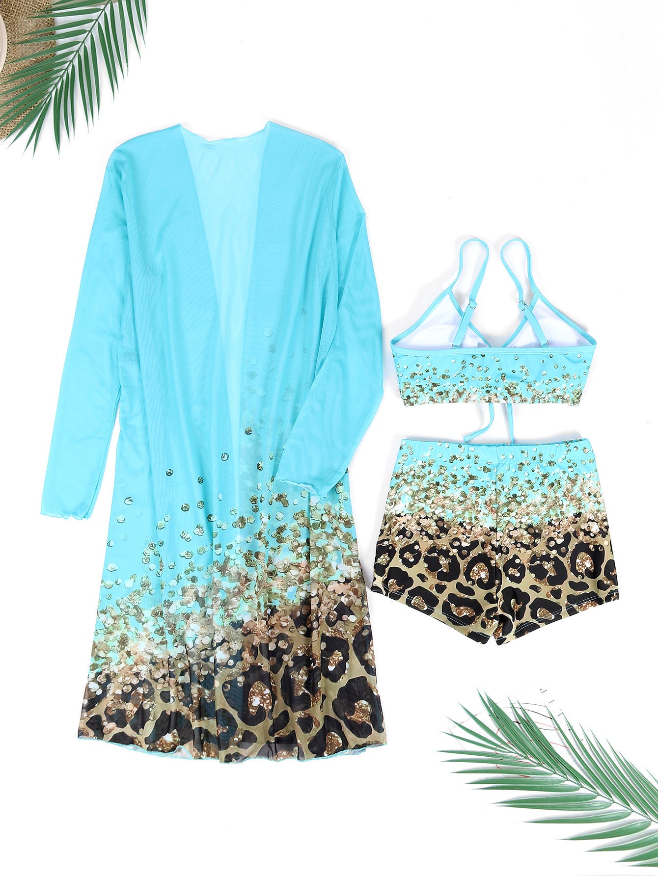 Maillot Deux Pièces Imprimé Tendance