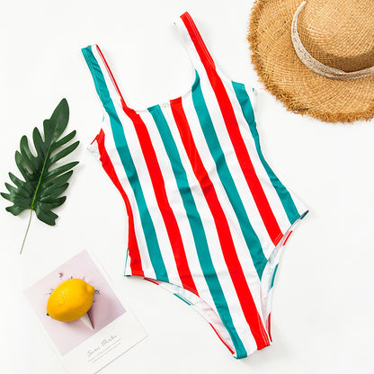Maillot Une Pièce Zippé Imprimé