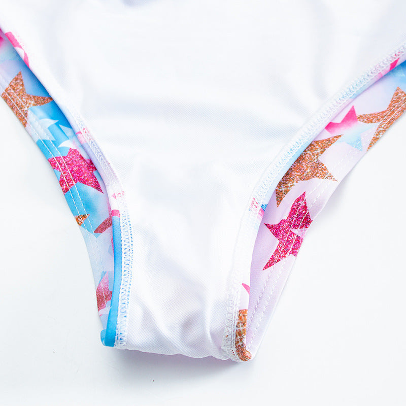 Maillot Une Pièce Zippé Imprimé