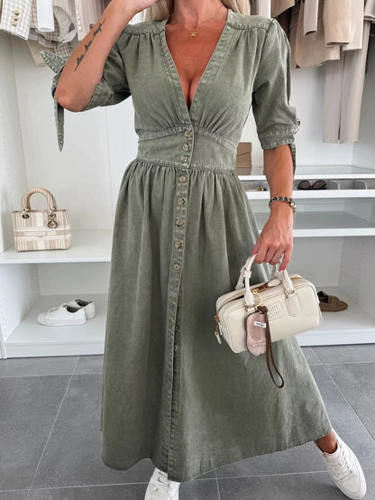 Robe Chemise en Jean Élégante