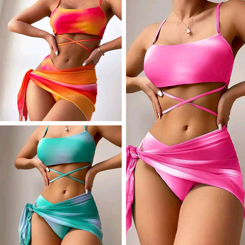 Bikini Tie-Dye 3 Pièces Sexy