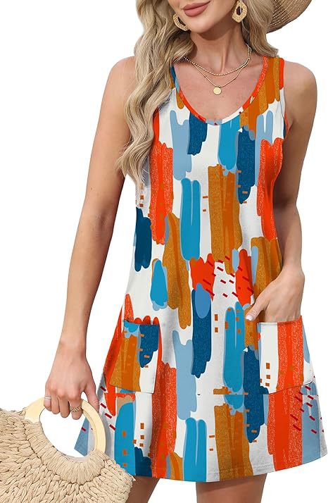 Robe Été Plage Col V Décontractée